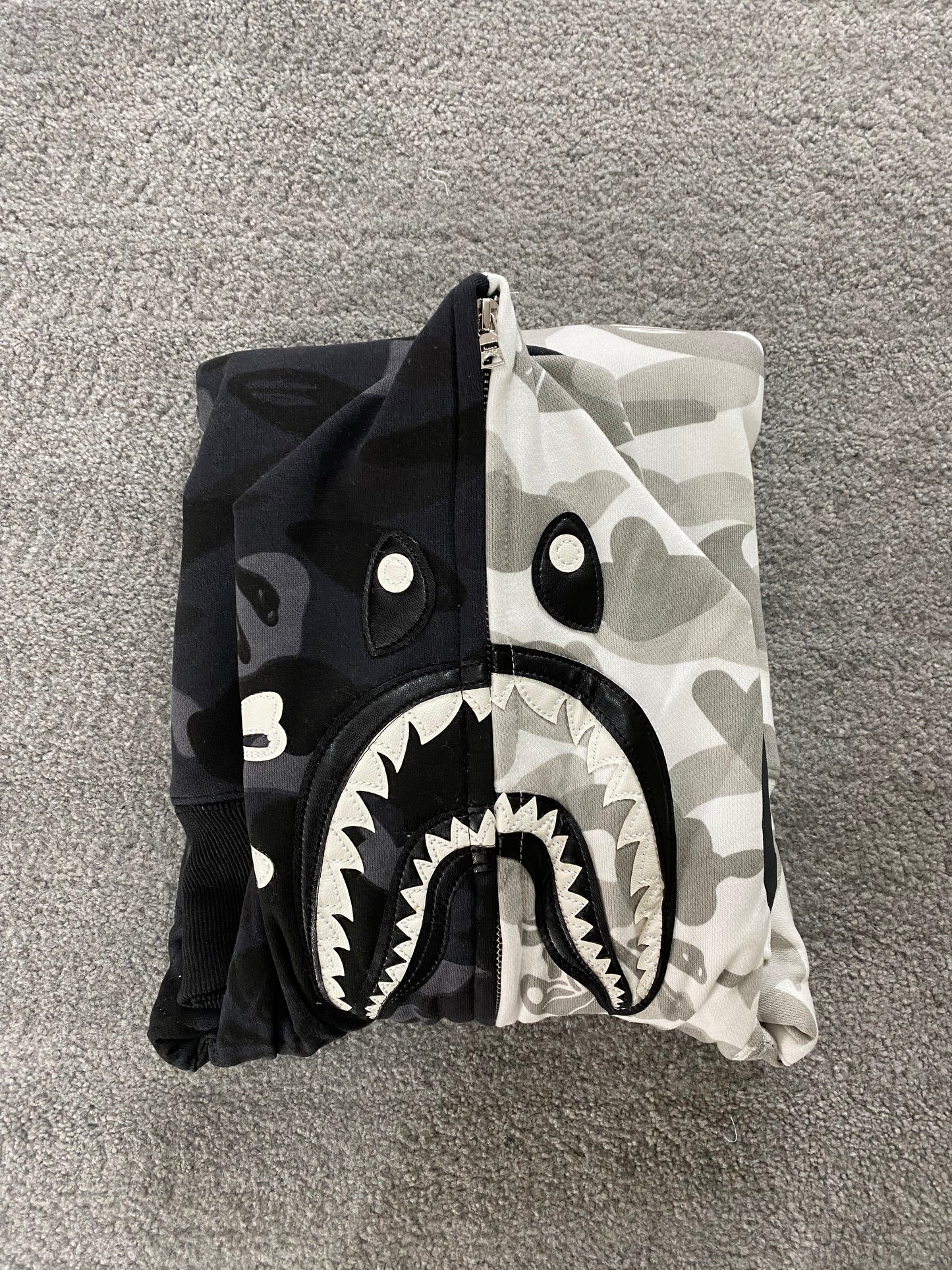 BAPE x Neighborhood Split Camo Hoodie - Icy Clothes Ro