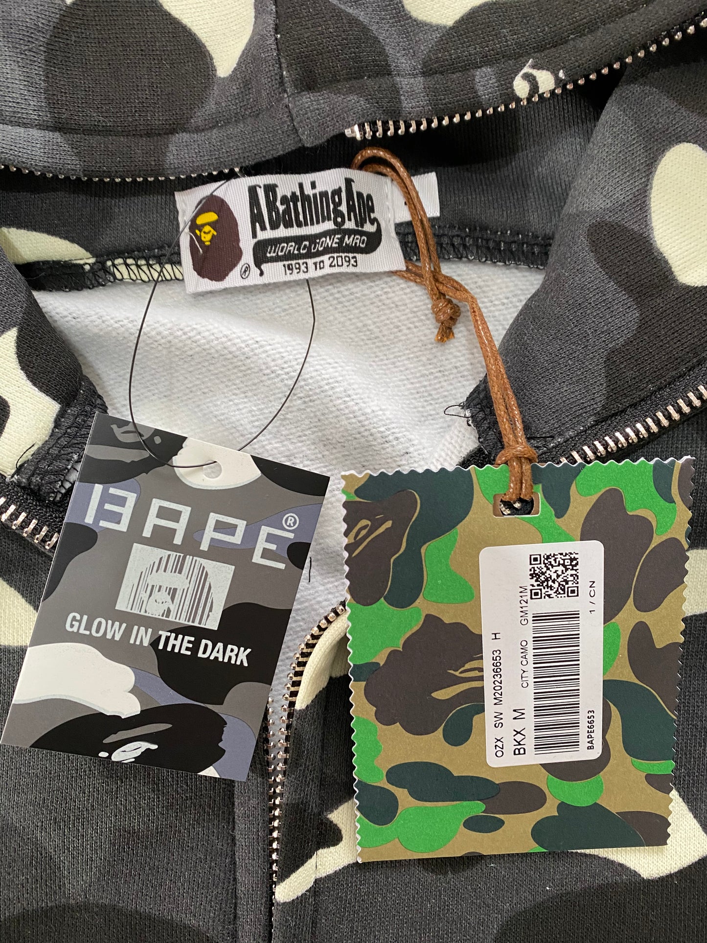 BAPE Black Camo Glow In The Dark Hoodie - Icy Clothes Ro