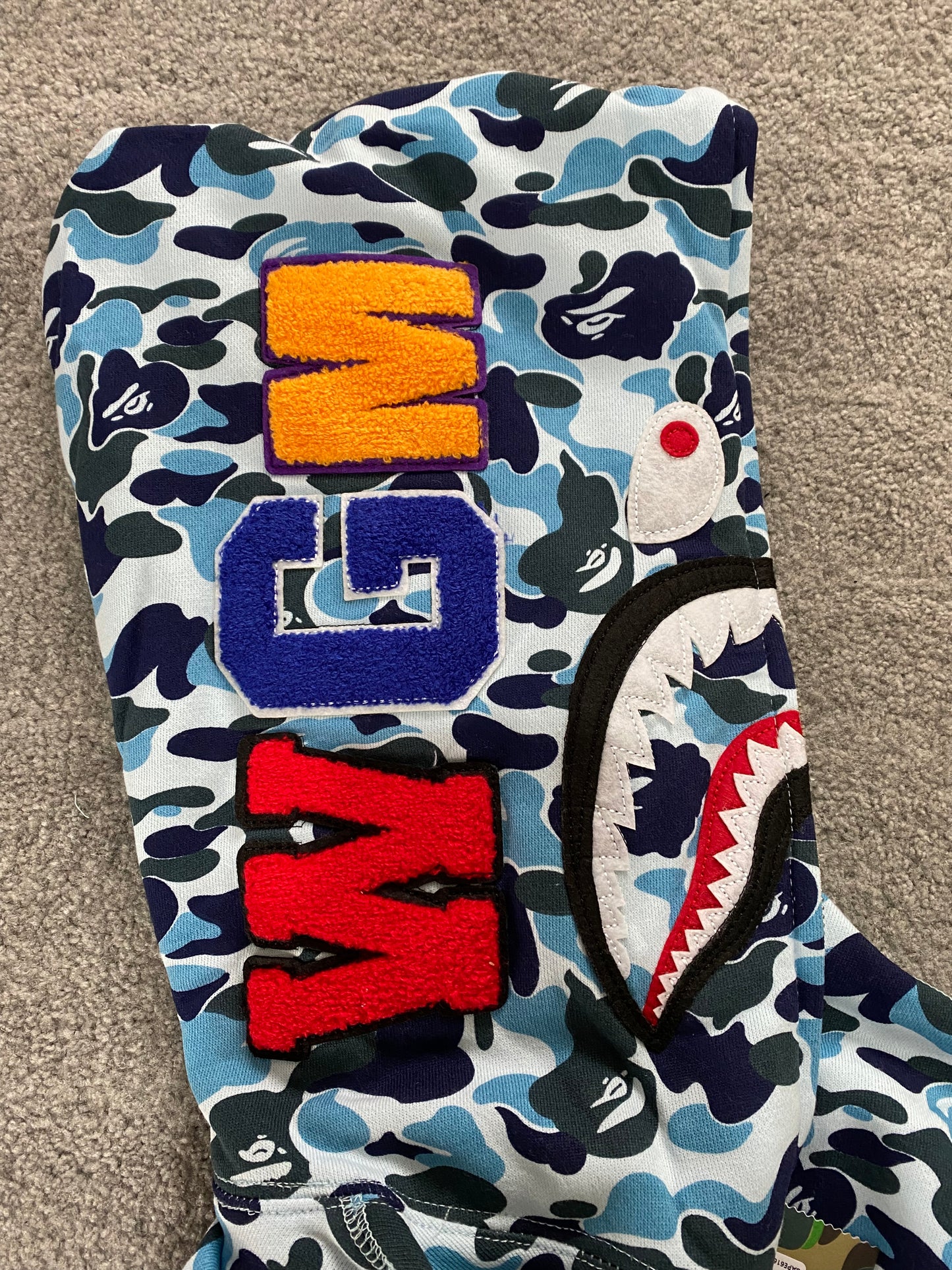 BAPE Light Blue Camo Hoodie - Icy Clothes Ro