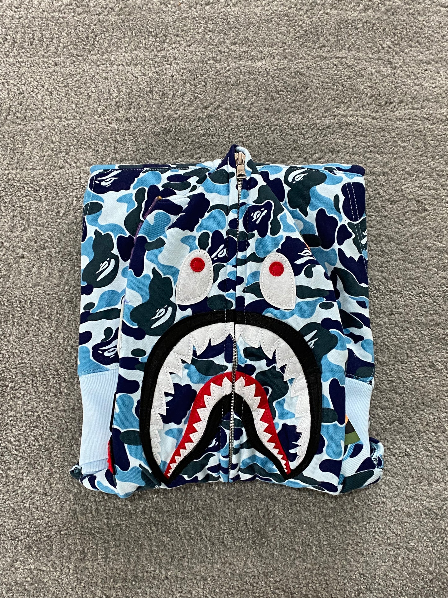 BAPE Light Blue Camo Hoodie - Icy Clothes Ro