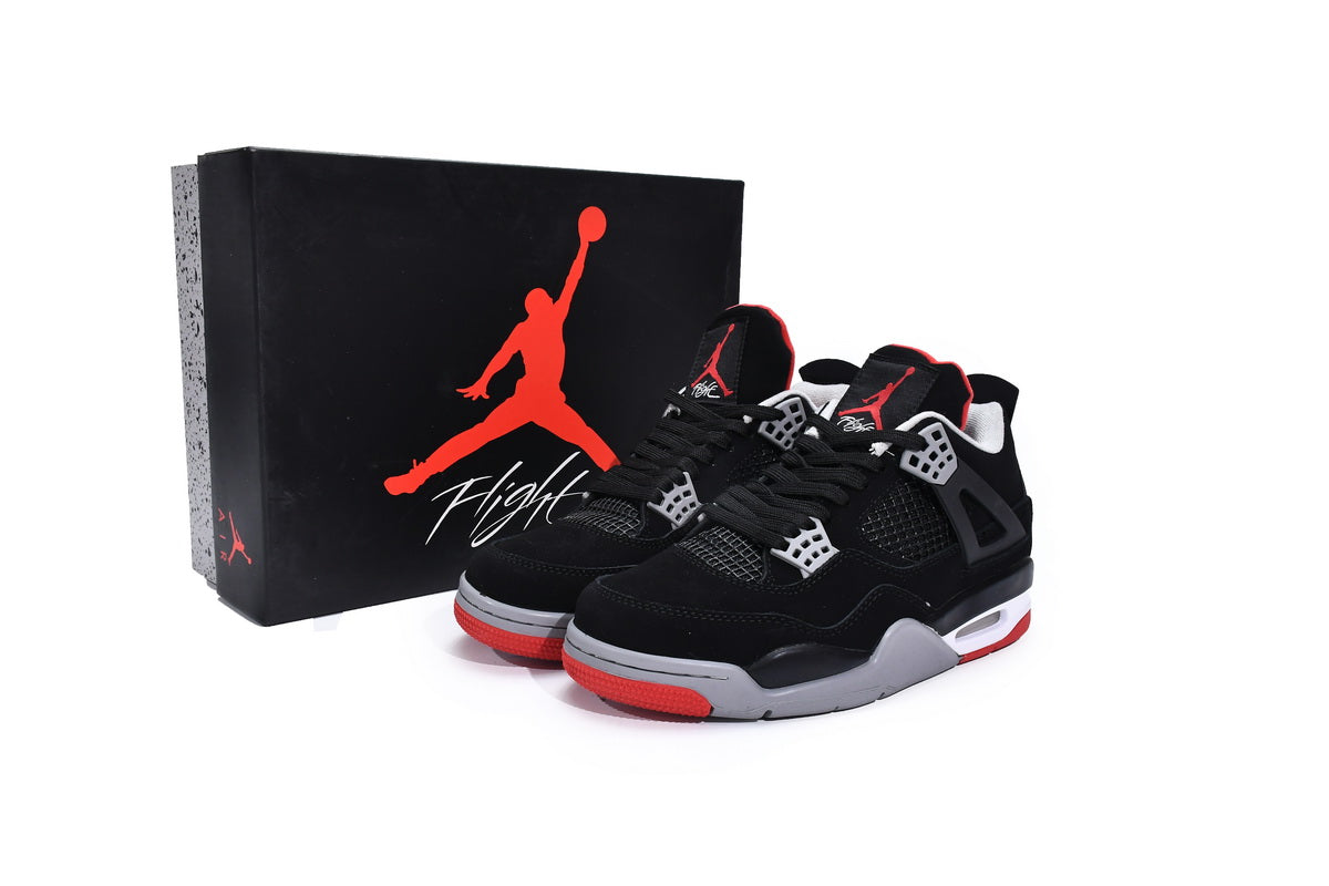 Jordan 4 Retro Bred - Icy Clothes Ro