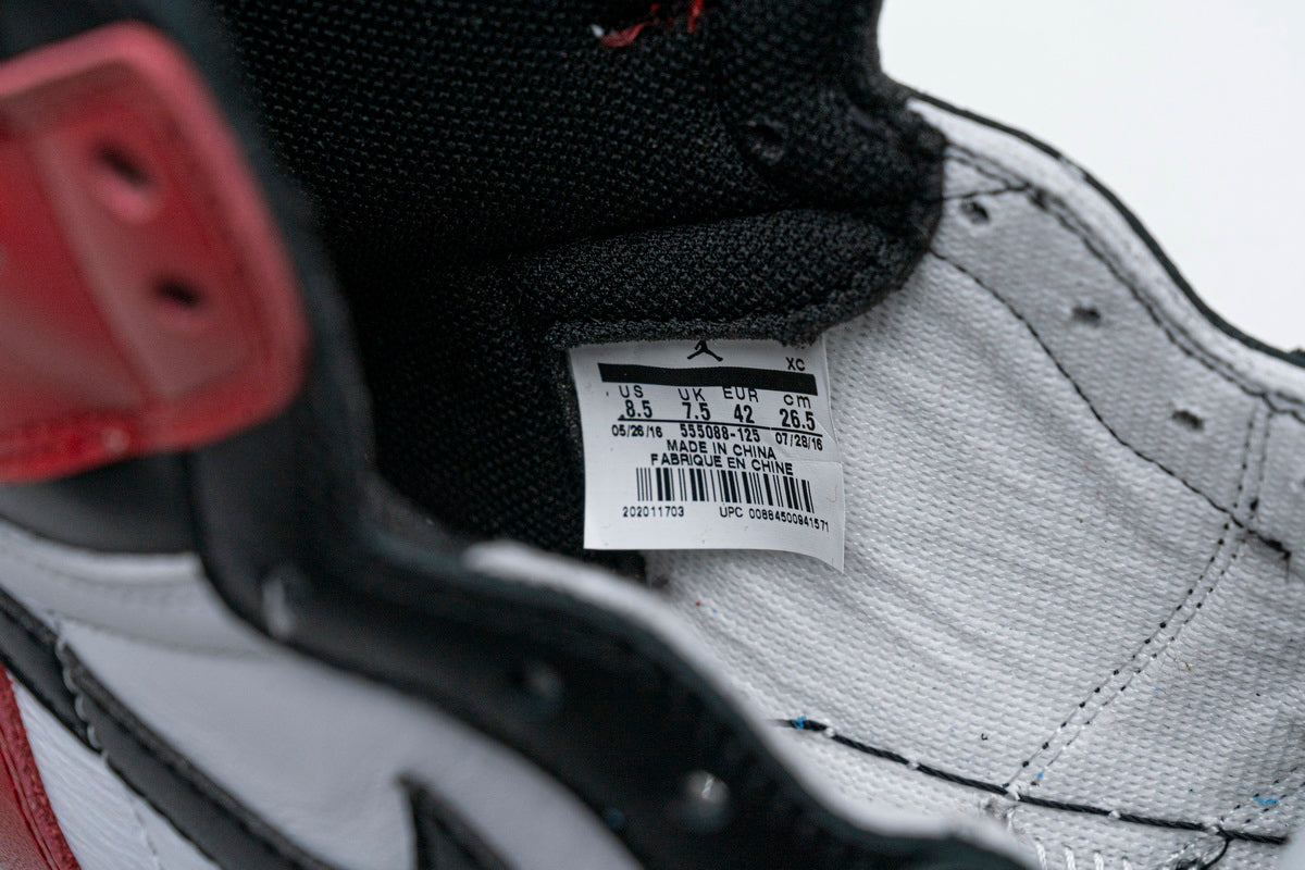 Jordan 1 Retro High Black Toe - Icy Clothes Ro