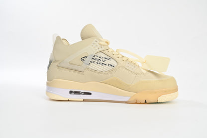 Jordan 4 Retro x Off-White "Sail" - Icy Clothes
