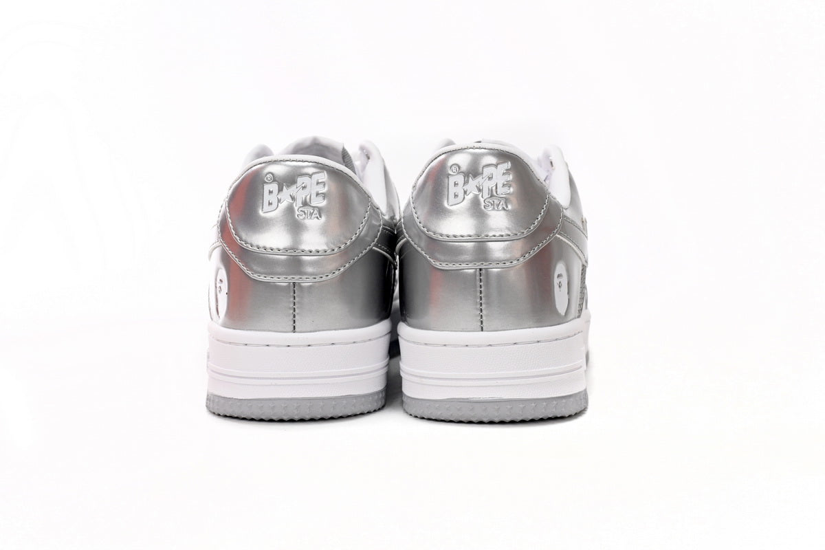 BAPESTA Low Silver - Icy Clothes Ro