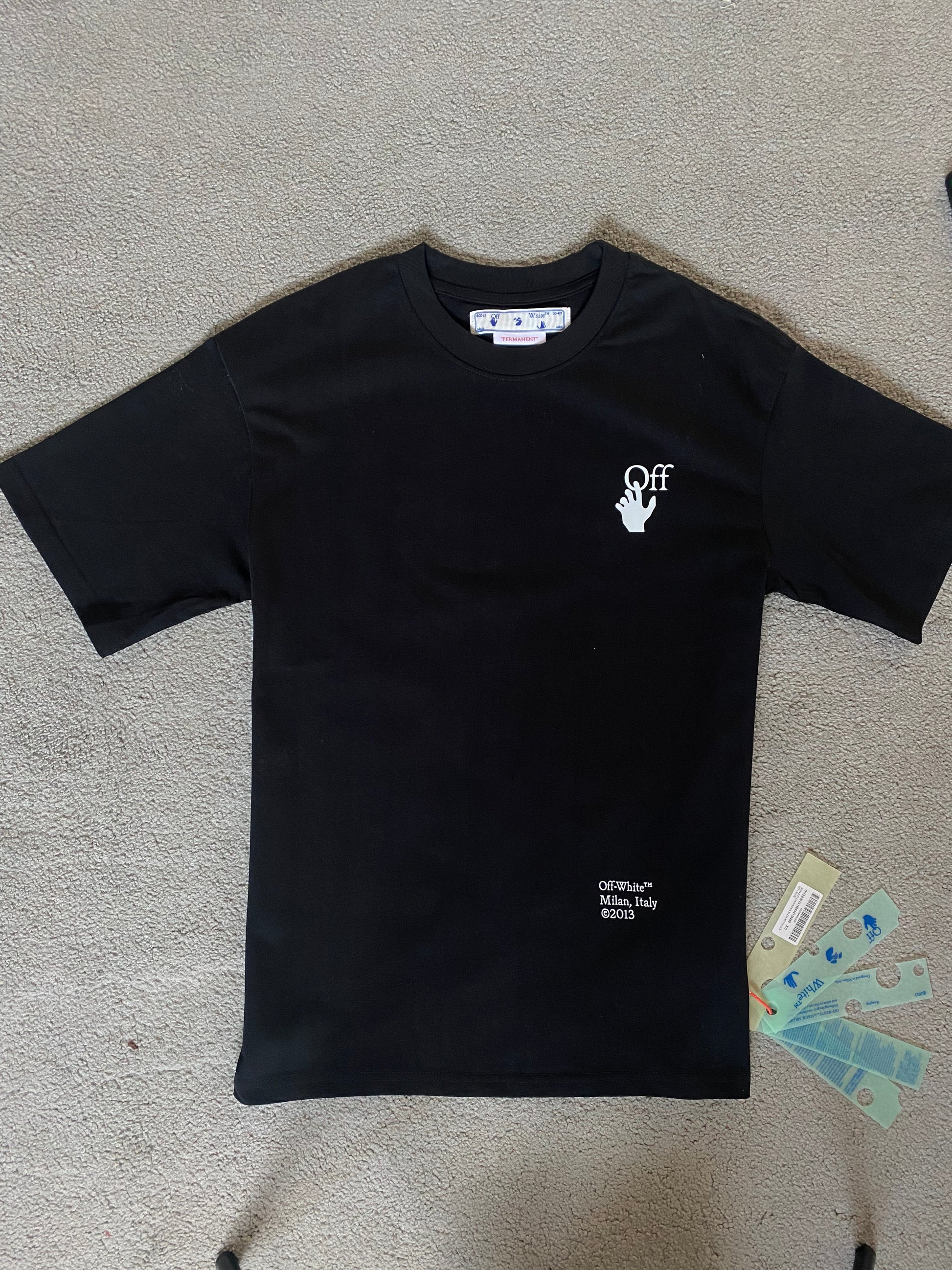 Off-White Caravaggio Black Tee - Icy Clothes Ro