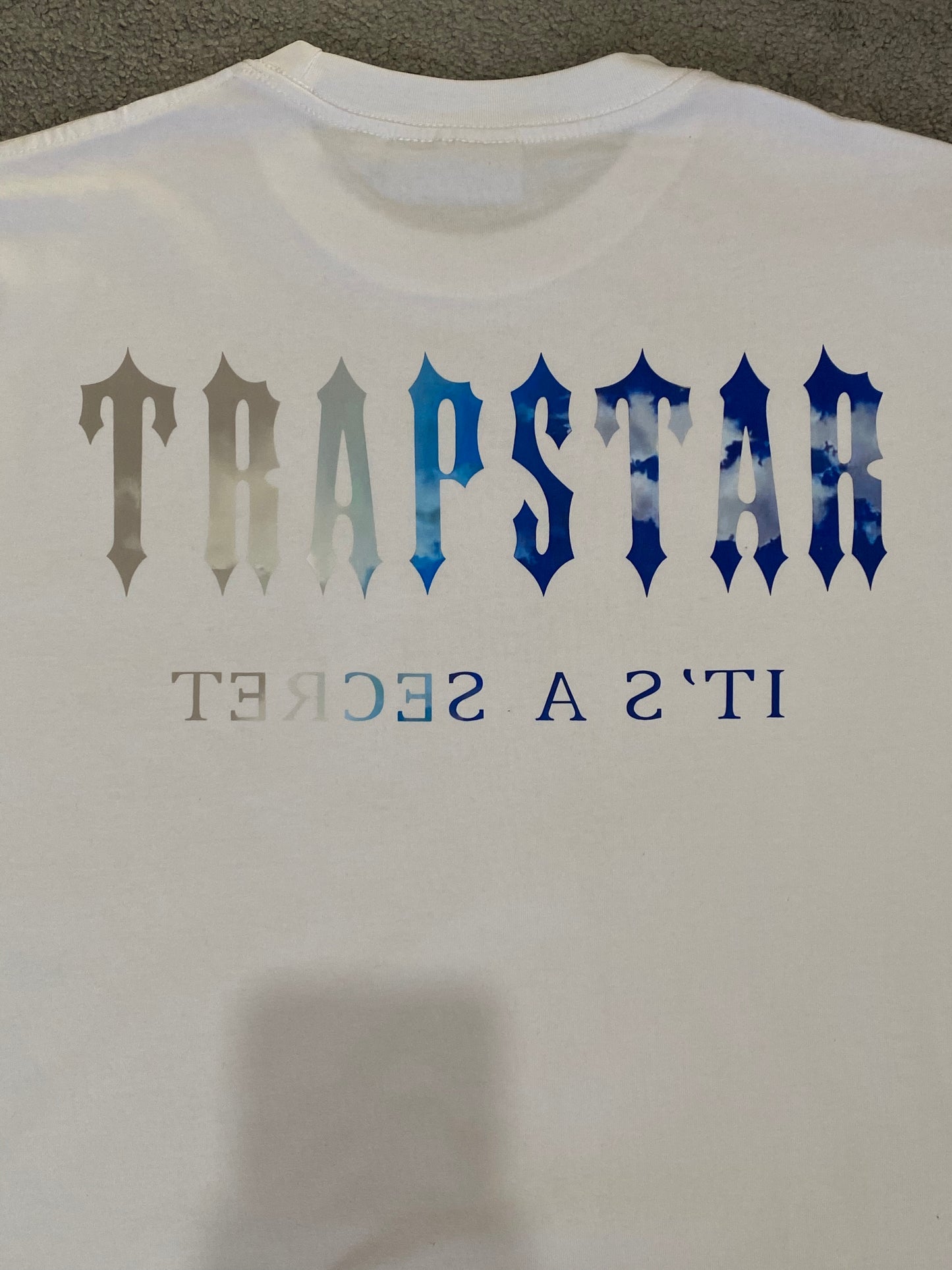 Trapstar Blue Logo Tee - Icy Clothes Ro