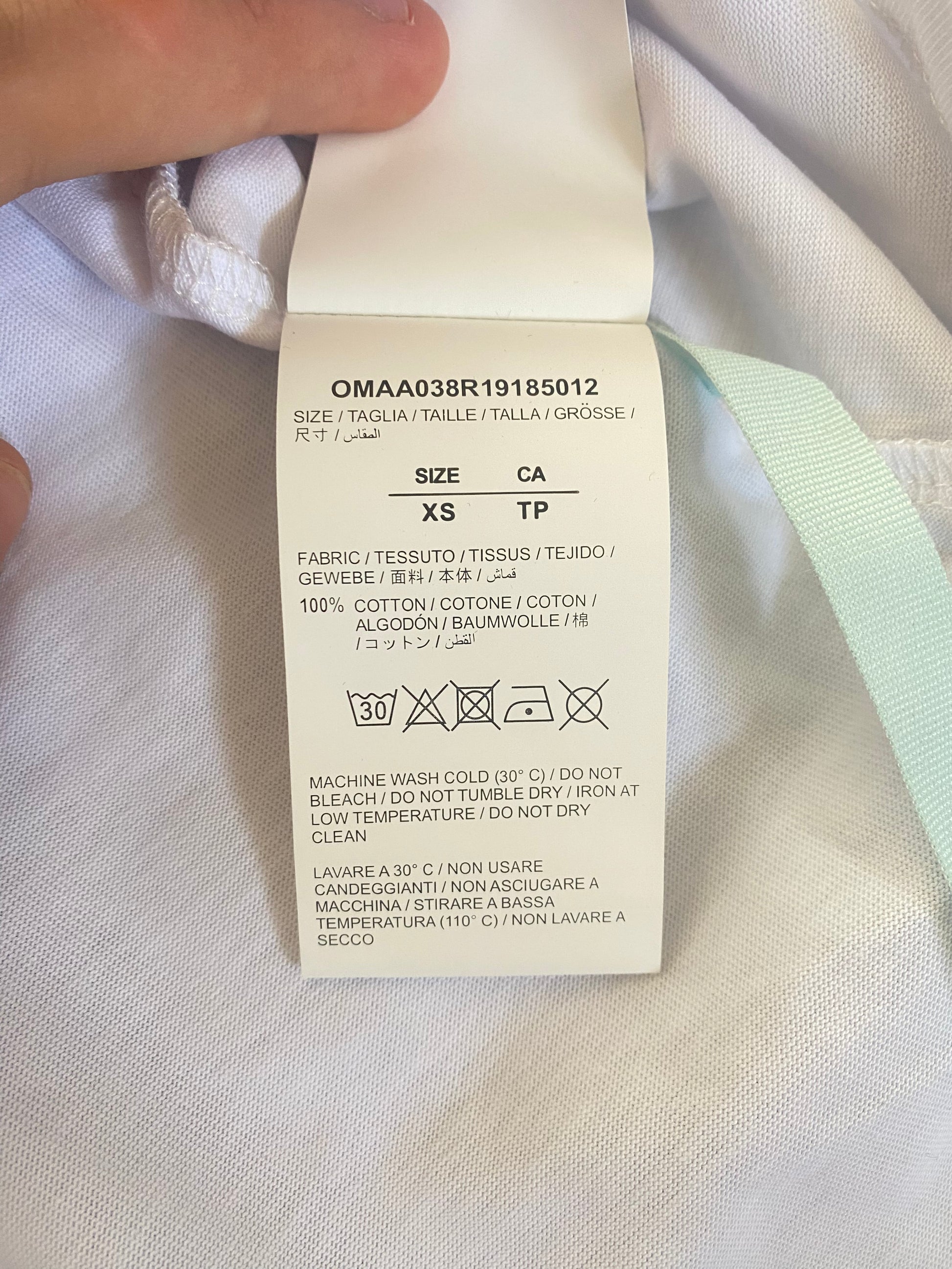 Off-White Blue Marker Tee - Icy Clothes Ro