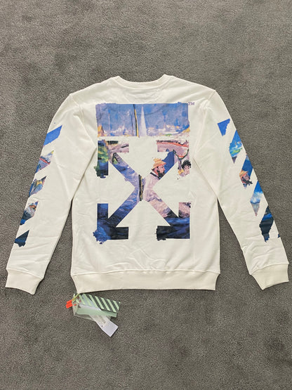 Off-White Colour Painting Sweatshirt - Icy Clothes Ro